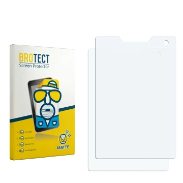 Vorderseite einer Produktverpackung mit dem Markenlogo BROTECT. Daneben ist der zugehörige Displayschutz.