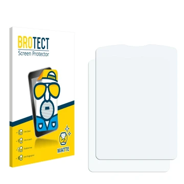 Vorderseite einer Produktverpackung mit dem Markenlogo BROTECT. Daneben ist der zugehörige Displayschutz.