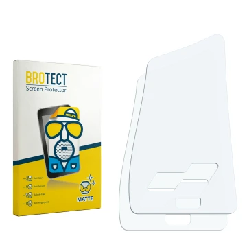 Vorderseite einer Produktverpackung mit dem Markenlogo BROTECT. Daneben ist der zugehörige Displayschutz.