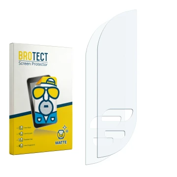 Vorderseite einer Produktverpackung mit dem Markenlogo BROTECT. Daneben ist der zugehörige Displayschutz.