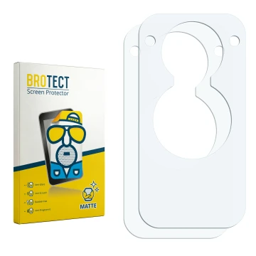 Vorderseite einer Produktverpackung mit dem Markenlogo BROTECT. Daneben ist der zugehörige Displayschutz.