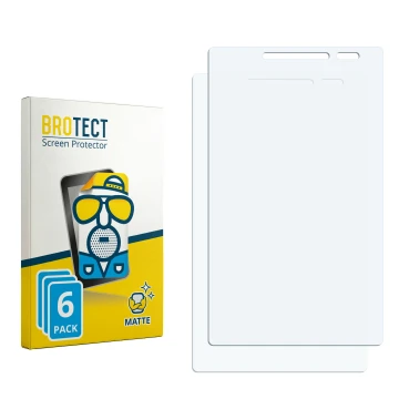 Vorderseite einer Produktverpackung mit dem Markenlogo BROTECT. Daneben ist der zugehörige Displayschutz.