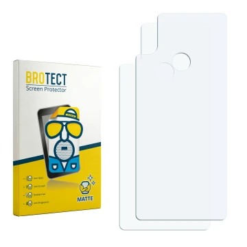 Vorderseite einer Produktverpackung mit dem Markenlogo BROTECT. Daneben ist der zugehörige Displayschutz.