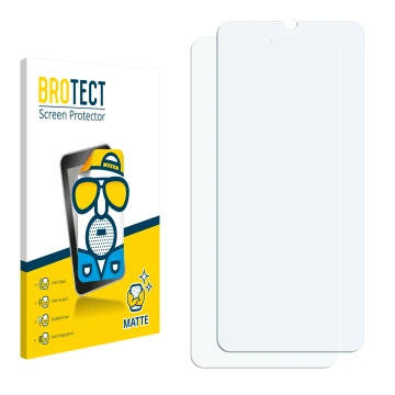 Vorderseite einer Produktverpackung mit dem Markenlogo BROTECT. Daneben ist der zugehörige Displayschutz.