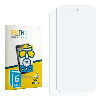 Vorderseite einer Produktverpackung mit dem Markenlogo BROTECT. Daneben ist der zugehörige Displayschutz.
