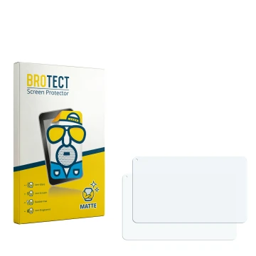 Vorderseite einer Produktverpackung mit dem Markenlogo BROTECT. Daneben ist der zugehörige Displayschutz.