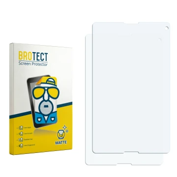 Vorderseite einer Produktverpackung mit dem Markenlogo BROTECT. Daneben ist der zugehörige Displayschutz.