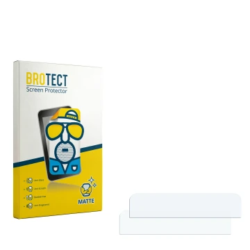 Vorderseite einer Produktverpackung mit dem Markenlogo BROTECT. Daneben ist der zugehörige Displayschutz.