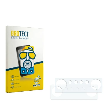 Vorderseite einer Produktverpackung mit dem Markenlogo BROTECT. Daneben ist der zugehörige Displayschutz.