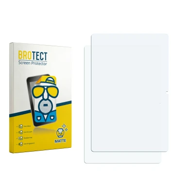 Vorderseite einer Produktverpackung mit dem Markenlogo BROTECT. Daneben ist der zugehörige Displayschutz.