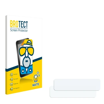 Vorderseite einer Produktverpackung mit dem Markenlogo BROTECT. Daneben ist der zugehörige Displayschutz.