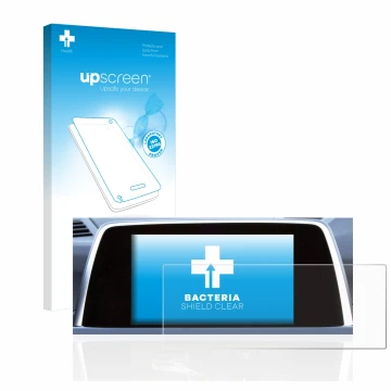 Vorderseite einer Produktverpackung mit dem Markenlogo upscreen. Daneben ist das Gerät BMW 6 F13 Coupe 2011 iDrive Pro 10.2