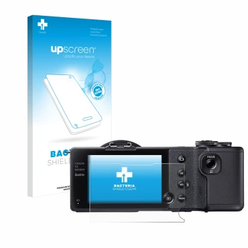 Vorderseite einer Produktverpackung mit dem Markenlogo upscreen. Daneben ist das Gerät Sigma dp2 Quattro mit dem zugehörigen D