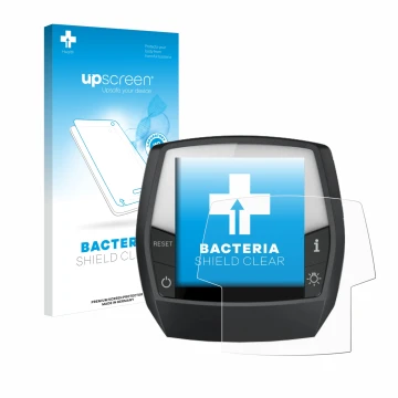 Vorderseite einer Produktverpackung mit dem Markenlogo upscreen. Daneben ist das Gerät Bosch Intuvia Active Line mit dem zugeh