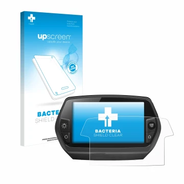 Vorderseite einer Produktverpackung mit dem Markenlogo upscreen. Daneben ist das Gerät Bosch Nyon 2014 mit dem zugehörigen Dis