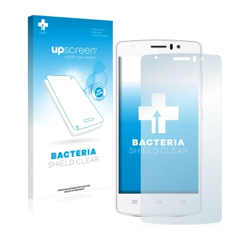 Vorderseite einer Produktverpackung mit dem Markenlogo upscreen. Daneben ist das Gerät THL 4000 mit dem zugehörigen Displaysch