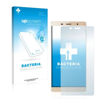 Vorderseite einer Produktverpackung mit dem Markenlogo upscreen. Daneben ist das Gerät Milai M8 Max mit dem zugehörigen Displa