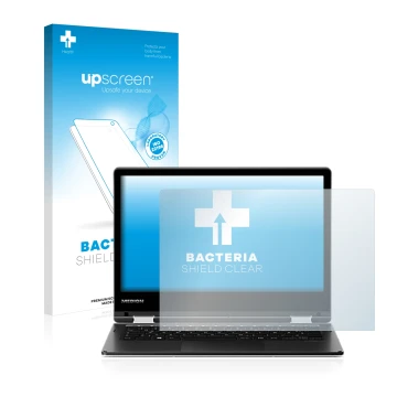 Vorderseite einer Produktverpackung mit dem Markenlogo upscreen. Daneben ist das Gerät MEDION Akoya E2215T (MD 60256) mit dem 