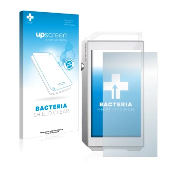 Vorderseite einer Produktverpackung mit dem Markenlogo upscreen. Daneben ist das Gerät Pioneer XDP-100R mit dem zugehörigen Di