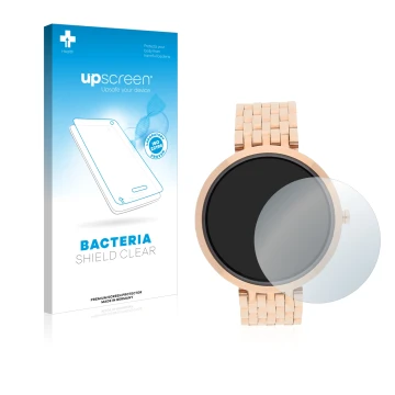 Vorderseite einer Produktverpackung mit dem Markenlogo upscreen. Daneben ist das Gerät Xlyne X-Watch Siona XW Fit mit dem zuge