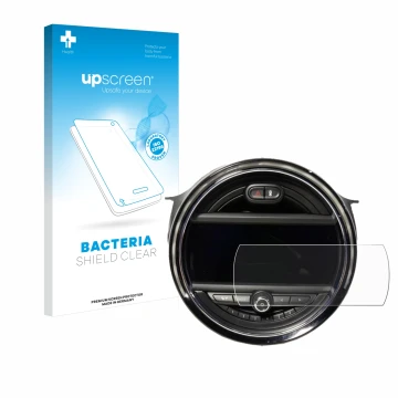 Vorderseite einer Produktverpackung mit dem Markenlogo upscreen. Daneben ist das Gerät Mini Cooper F56 (8.8