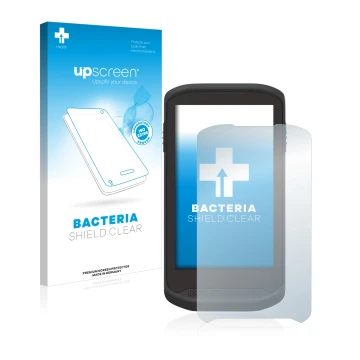 Vorderseite einer Produktverpackung mit dem Markenlogo upscreen. Daneben ist das Gerät Zebra TC20 Touch mit dem zugehörigen Di
