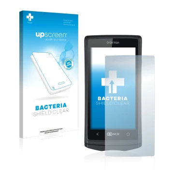 Vorderseite einer Produktverpackung mit dem Markenlogo upscreen. Daneben ist das Gerät Orderman 5 mit dem zugehörigen Displays