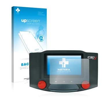 Vorderseite einer Produktverpackung mit dem Markenlogo upscreen. Daneben ist das Gerät Märklin Central Station 3 Plus mit dem 