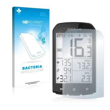 Vorderseite einer Produktverpackung mit dem Markenlogo upscreen. Daneben ist das Gerät Cycplus M1 2.9