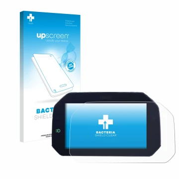 Vorderseite einer Produktverpackung mit dem Markenlogo upscreen. Daneben ist das Gerät BMW S 1000 RR 2019 Connectivity TFT 6.5