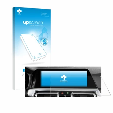 Vorderseite einer Produktverpackung mit dem Markenlogo upscreen. Daneben ist das Gerät BMW 3 G20 Limousine 2018 Infotainment S