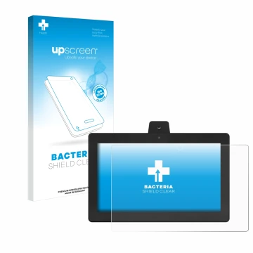 Vorderseite einer Produktverpackung mit dem Markenlogo upscreen. Daneben ist das Gerät GloryStar Tauri TTS-15 mit dem zugehöri