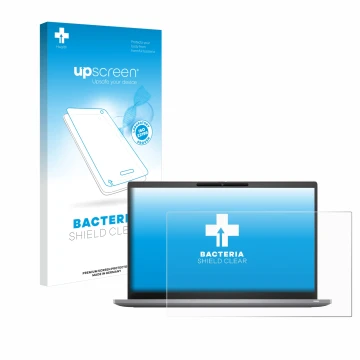 Vorderseite einer Produktverpackung mit dem Markenlogo upscreen. Daneben ist das Gerät Dell Latitude 7420 Non-Touch mit dem zu