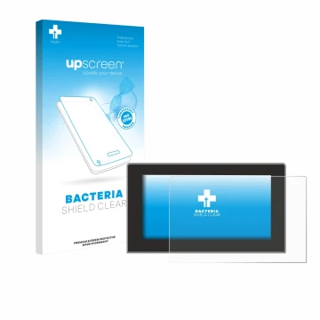 Vorderseite einer Produktverpackung mit dem Markenlogo upscreen. Daneben ist das Gerät Cupra Formentor 2020-2022 Infotainment 