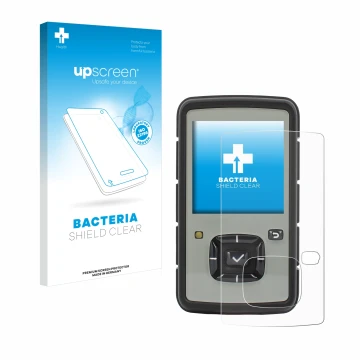 Vorderseite einer Produktverpackung mit dem Markenlogo upscreen. Daneben ist das Gerät TPL Birdy Slim mit dem zugehörigen Disp