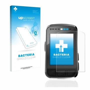 Vorderseite einer Produktverpackung mit dem Markenlogo upscreen. Daneben ist das Gerät Wahoo Elemnt Bolt V2 GPS mit dem zugehö