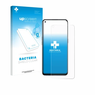 Vorderseite einer Produktverpackung mit dem Markenlogo upscreen. Daneben ist das Gerät realme GT Master Edition mit dem zugehö