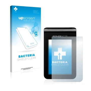 Vorderseite einer Produktverpackung mit dem Markenlogo upscreen. Daneben ist das Gerät REINER SCT tanJack deluxe mit dem zugeh