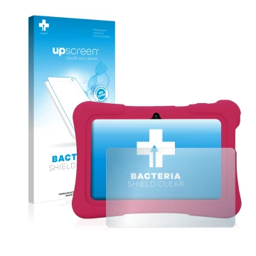 Vorderseite einer Produktverpackung mit dem Markenlogo upscreen. Daneben ist das Gerät Pritom K7 mit dem zugehörigen Displaysc
