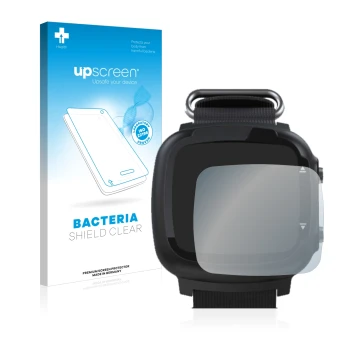 Vorderseite einer Produktverpackung mit dem Markenlogo upscreen. Daneben ist das Gerät Aqualung i330r mit dem zugehörigen Disp