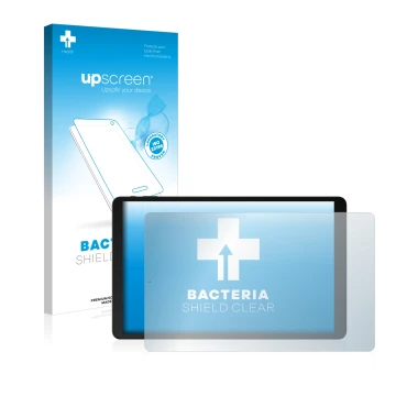 Vorderseite einer Produktverpackung mit dem Markenlogo upscreen. Daneben ist das Gerät Odys Space One 10 LTE mit dem zugehörig