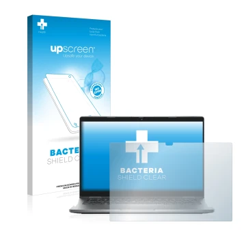 Vorderseite einer Produktverpackung mit dem Markenlogo upscreen. Daneben ist das Gerät Dell Latitude 5330 2-in-1 mit dem zugeh