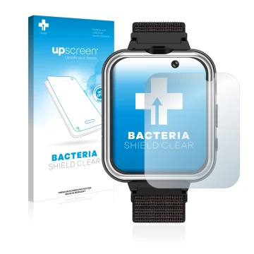 Vorderseite einer Produktverpackung mit dem Markenlogo upscreen. Daneben ist das Gerät Pthtechus X32 mit dem zugehörigen Displ