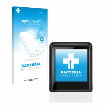 Vorderseite einer Produktverpackung mit dem Markenlogo upscreen. Daneben ist das Gerät Bosch Intuvia 100 mit dem zugehörigen D
