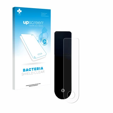 Vorderseite einer Produktverpackung mit dem Markenlogo upscreen. Daneben ist das Gerät Xiaomi Mi 3 E-Scooter mit dem zugehörig