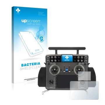 Vorderseite einer Produktverpackung mit dem Markenlogo upscreen. Daneben ist das Gerät FrSky Tandem XE 2 mit dem zugehörigen D