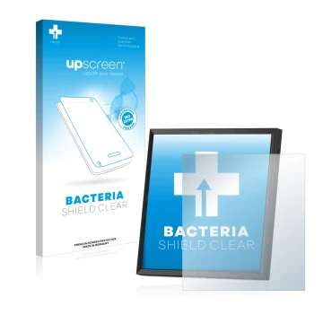 Vorderseite einer Produktverpackung mit dem Markenlogo upscreen. Daneben ist das Gerät Divoom Pixoo-64 mit dem zugehörigen Dis