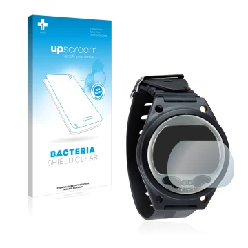 Vorderseite einer Produktverpackung mit dem Markenlogo upscreen. Daneben ist das Gerät SCUBAPRO Aladin Sport (Matrix) mit dem 