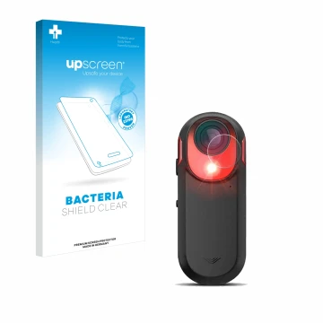 Vorderseite einer Produktverpackung mit dem Markenlogo upscreen. Daneben ist das Gerät Garmin Varia RCT 715 mit dem zugehörige