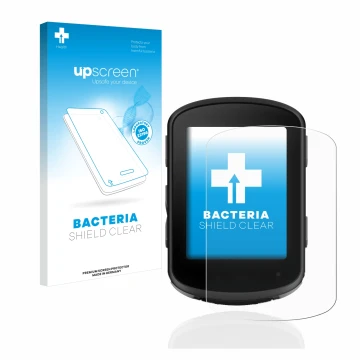 Vorderseite einer Produktverpackung mit dem Markenlogo upscreen. Daneben ist das Gerät Garmin Edge 840 mit dem zugehörigen Dis